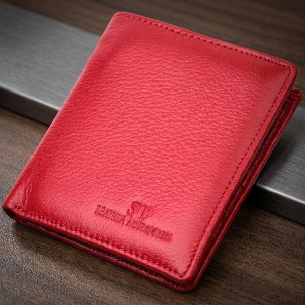 Яркий женский кошелек из натуральной кожи ST Leather 19465 Красный