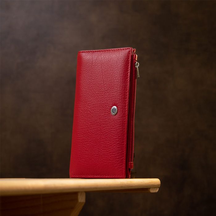 Женский кожаный кошелек ST Leather 19381 Красный