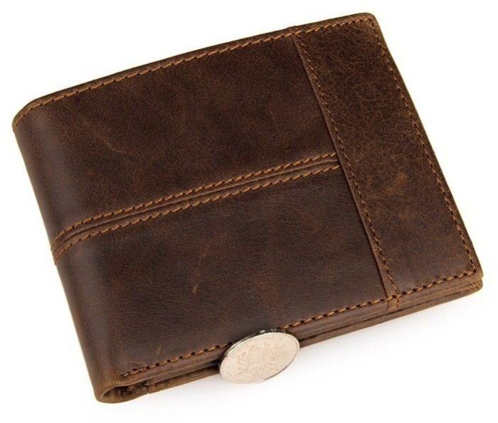 Кошелек мужской Vintage 14225 Коричневый