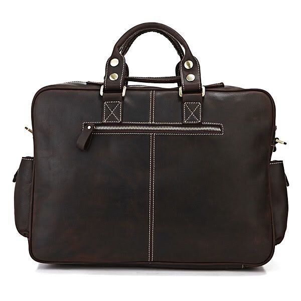 Сумка мужская Vintage 14757 в винтажном стиле Коричневая