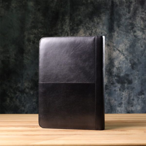 Оригинальная папка с блокнотом из гладкой натуральной кожи Tony Perotti 20850_1 (1278L nero) Черный