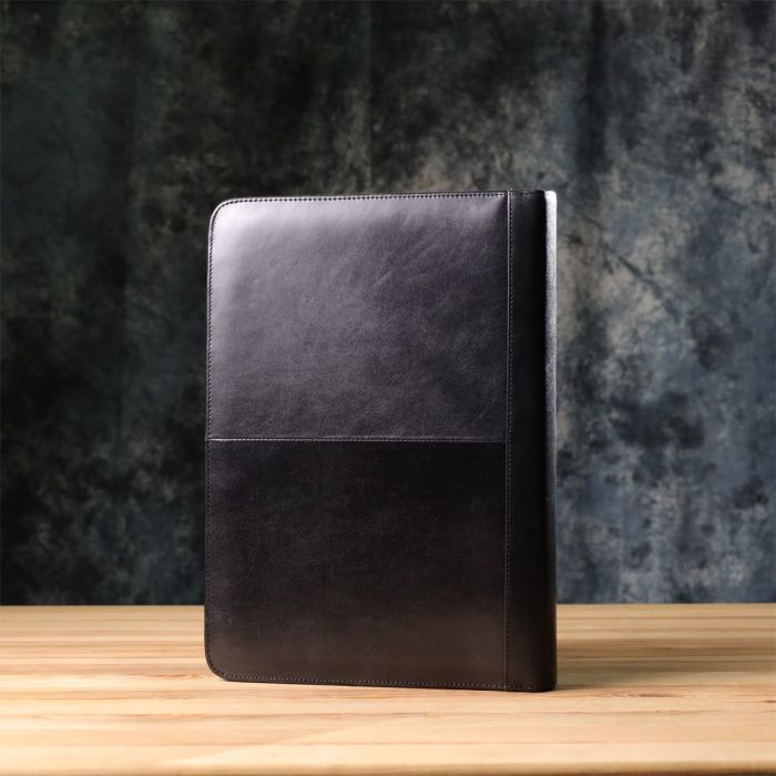 Оригинальная папка с блокнотом из гладкой натуральной кожи Tony Perotti 20850_1 (1278L nero) Черный