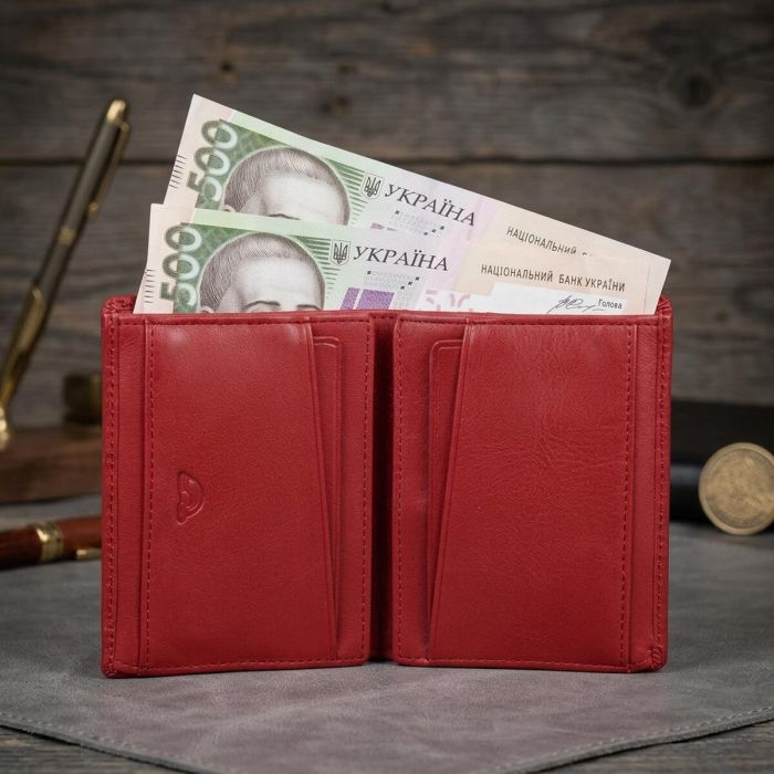 Женский кошелек Tony Perotti из зернистой кожи New Contatto 3603 rosso (90701) Красный