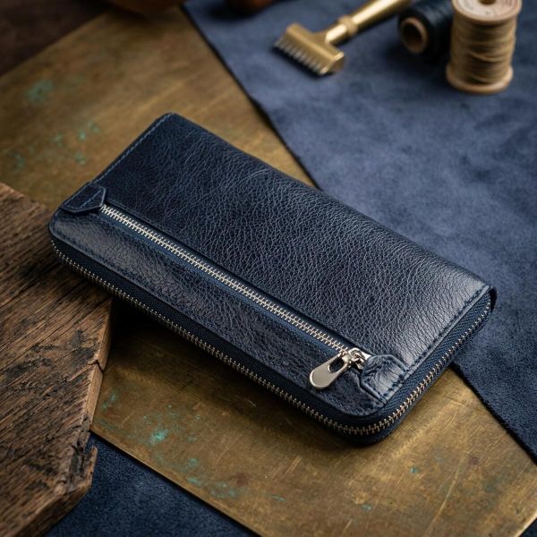 Вертикальный женский кошелек-клатч ST Leather 18864 Синий
