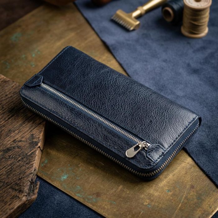 Вертикальный женский кошелек-клатч ST Leather 18864 Синий