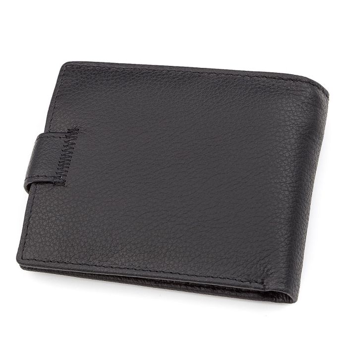 Мужской кошелек ST Leather 18328 (ST137) итальянская кожа Черный