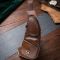 Мужская сумка через плечо из гладкой натуральной кожи Vintage 22965 Коричневый