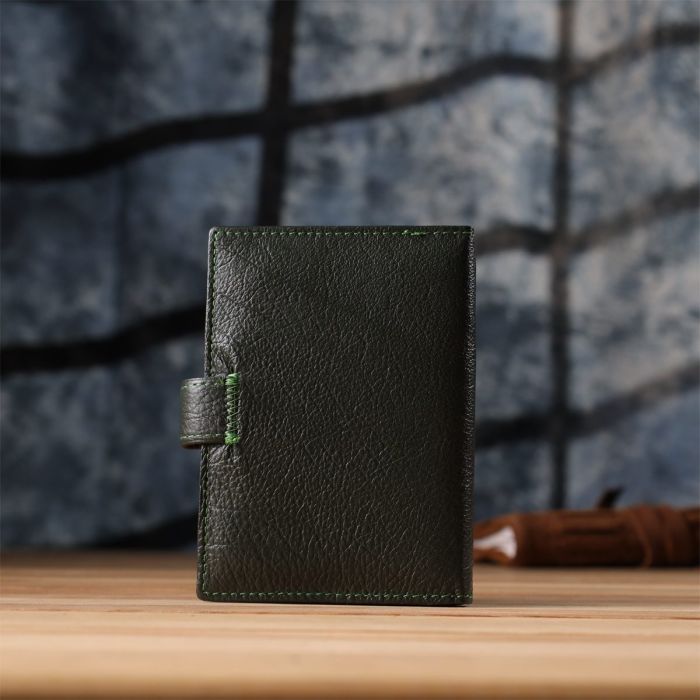 Оригинальная обложка на документы унисекс из натуральной кожи ST Leather 23119 Зеленый