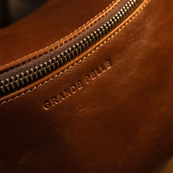 Поясная сумка GRANDE PELLE 11315 Рыжая