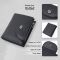 Удобный женский кошелек с монетницей из натуральной кожи ST Leather 22711 Черный