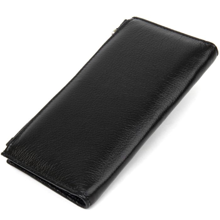 Практичный женский кожаный кошелек ST Leather 19378 Черный