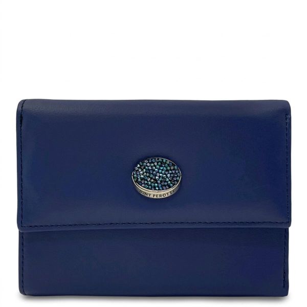 Женский кошелек Tony Perotti Swarovski 500N (90061) Синий