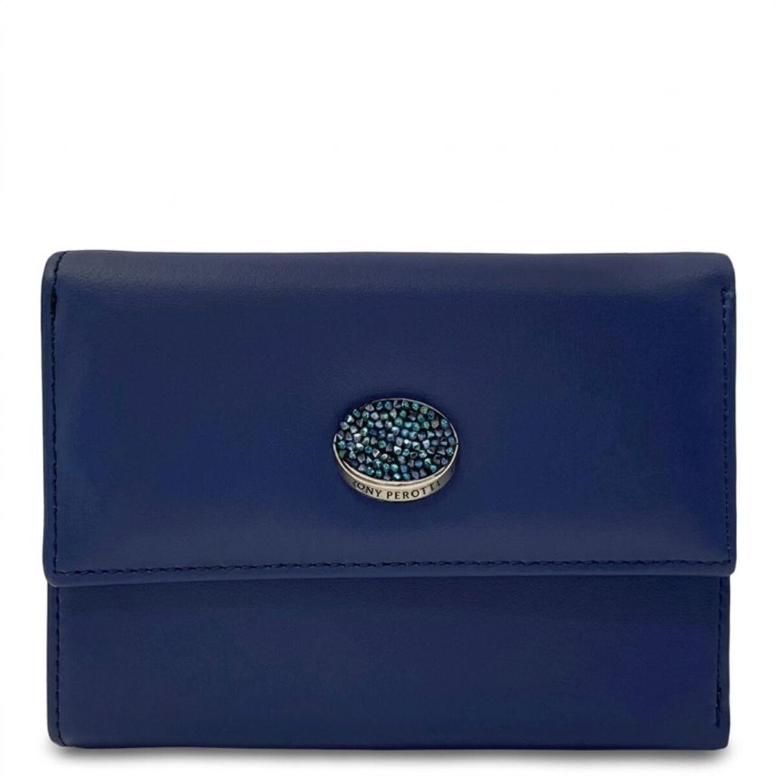 Женский кошелек Tony Perotti Swarovski 500N (90061) Синий