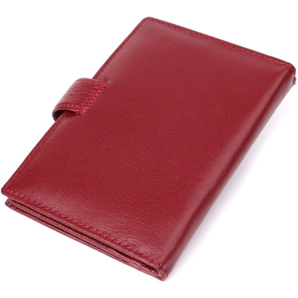 Стильная обложка на документы для женщин из натуральной кожи ST Leather 23117 Бордовый