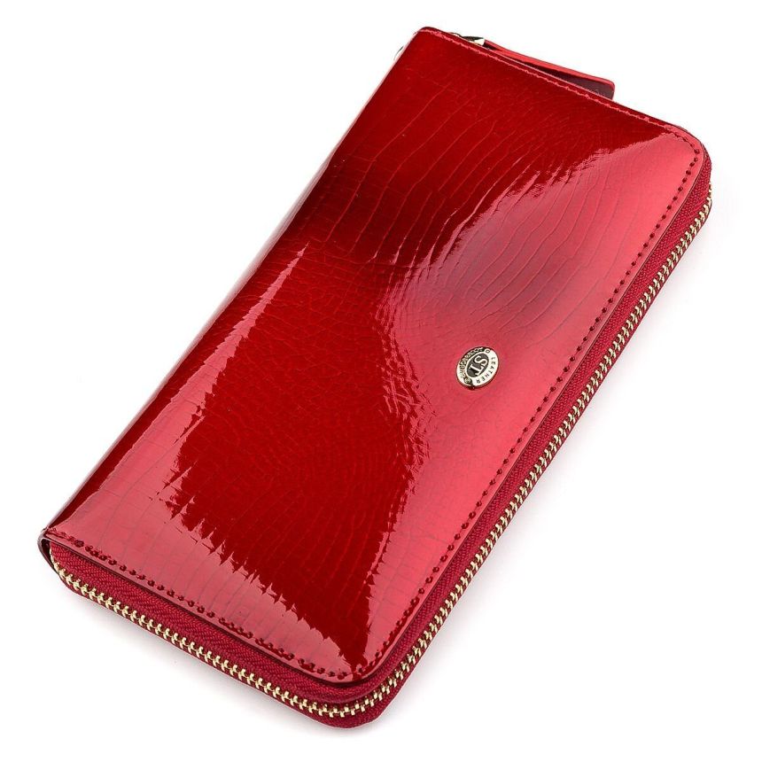 Кошелек женский ST Leather 18397 (S4001A) на молнии Красный