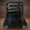 Небольшая кожаная поясная сумка Vintage 20359 Черный