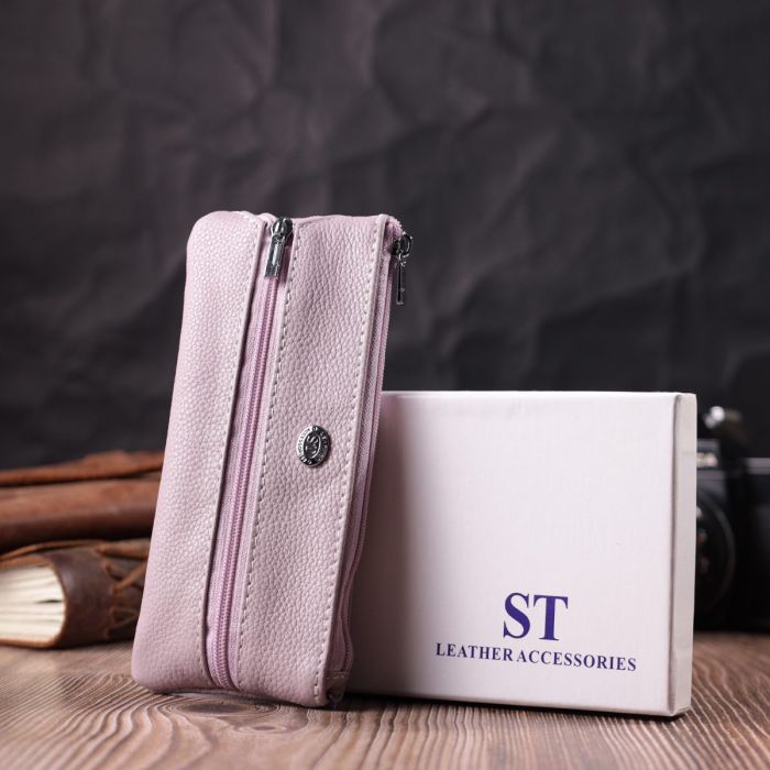 Отличная ключница из натуральной кожи ST Leather 22512 Бежевый