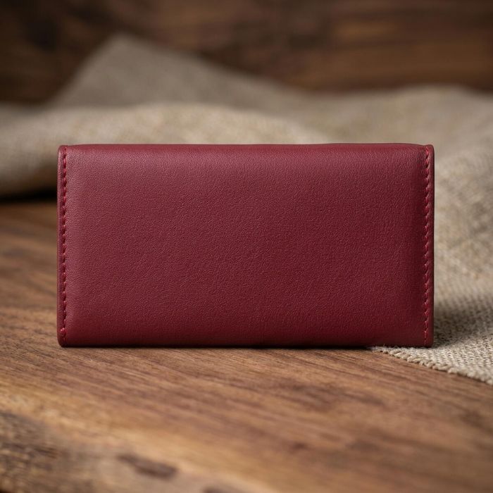 Ключница Tony Perotti натуральная кожа Cortina 5041 rosso (90294) Красная