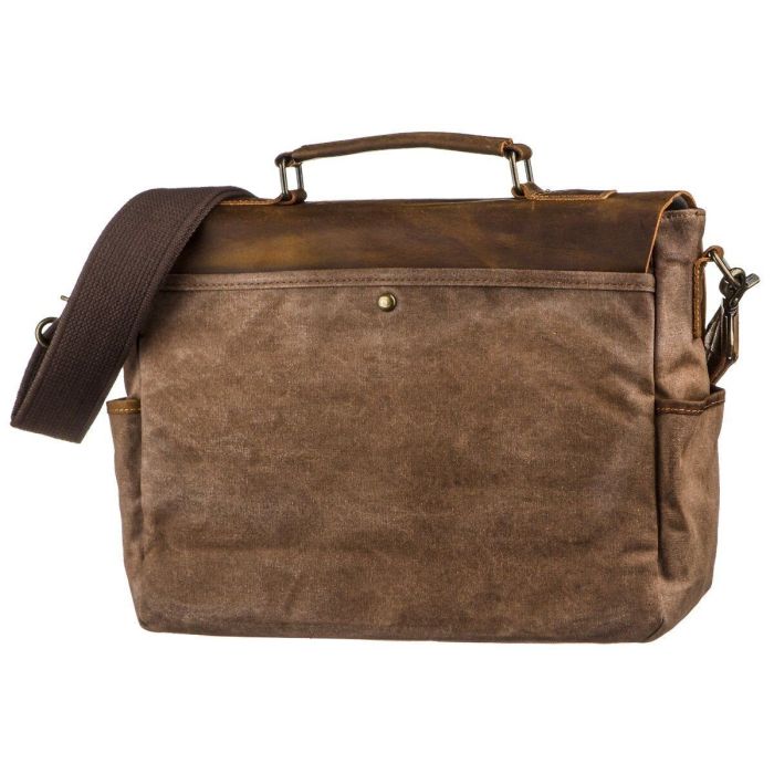 Солидный портфель на плечо Vintage 20119 Коричневый