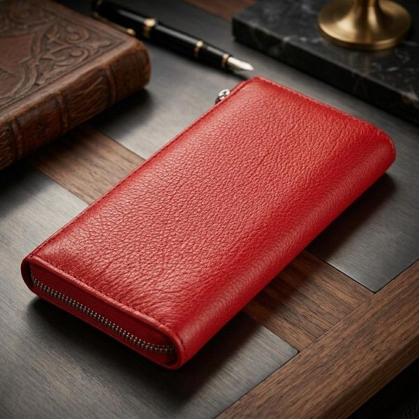 Женский кожаный кошелек ST Leather 19381 Красный