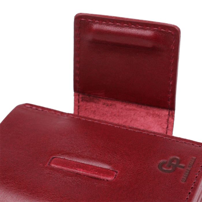 Практичное женское портмоне Grande Pelle 11574 Бордовый