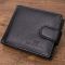 Небольшой вместительный кошелек из натуральной кожи ST Leather 22456 Черный