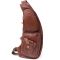 Мужская сумка с большим количеством карманов из натуральной кожи Vintage 22963 Коричневый