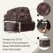 Ремень мужской CROCODILE LEATHER 18178 из натуральной кожи крокодила Коричневый