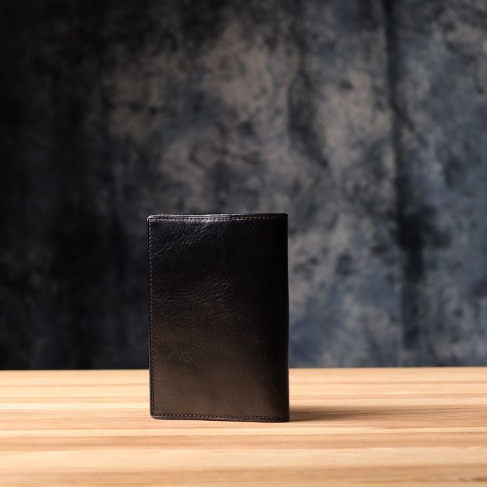 Красивая обложка на паспорт из глянцевой натуральной кожи Tony Perotti 20891_1 (1597 nero) Черный