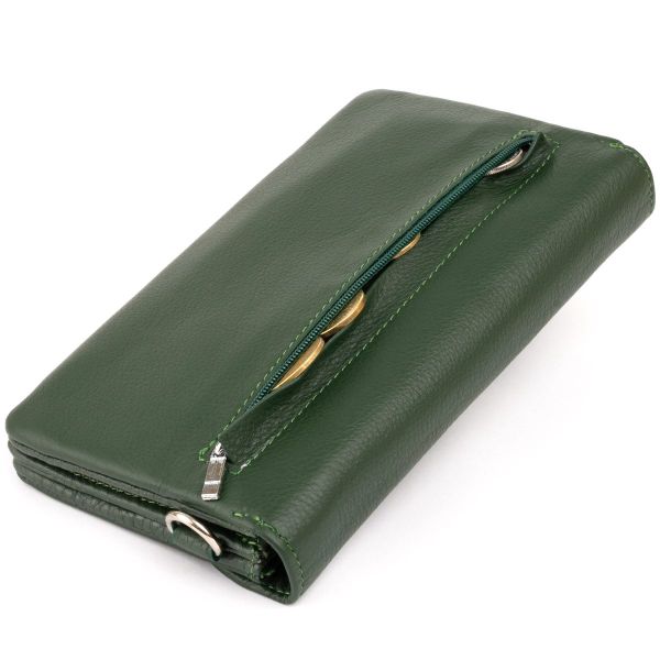 Клатч из кожи женский ST Leather 19320 Зеленый