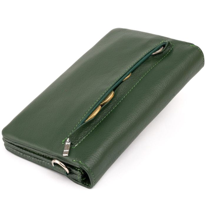 Клатч из кожи женский ST Leather 19320 Зеленый