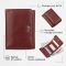 Компактный женский бумажник на кнопке ST Leather 18885 Темно-красный