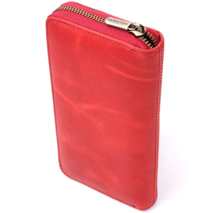 Женский кошелек из матовой натуральной кожи Tony Perotti 20834_1 (2250 rosso) Красный
