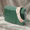 Компактная вечерняя сумка для женщин с переплетами из натуральной кожи Vintage 22312 Зеленая