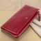 Кошелек-клатч из кожи с карманом для мобильного ST Leather 19311 Бордовый