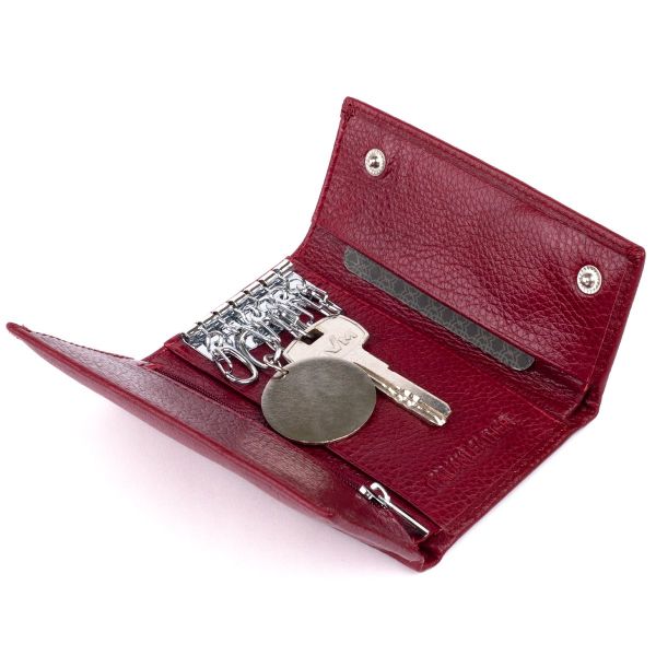 Ключница-кошелек женская ST Leather 19226 Бордовая