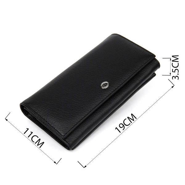 Добротный женский кошелек ST Leather 19375 Черный