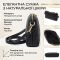 Классическая женская сумка через плечо из натуральной стеганной кожи Vintage 22315 Черная
