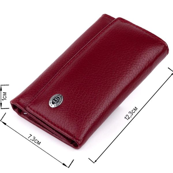 Ключница-кошелек женская ST Leather 19226 Бордовая