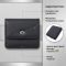 Женский кожаный кошелек для карт купюр и монет ST Leather 22690 Черный