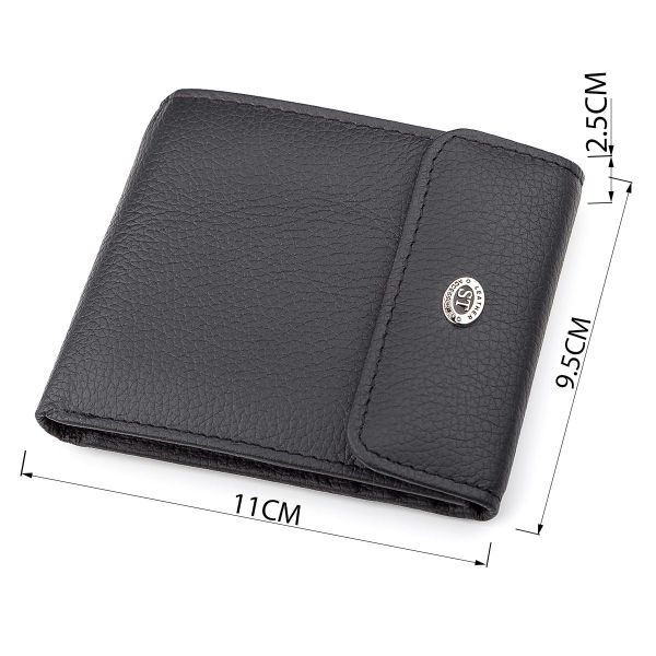 Кошелек ST Leather 18313 (ST155) кожаный Черный