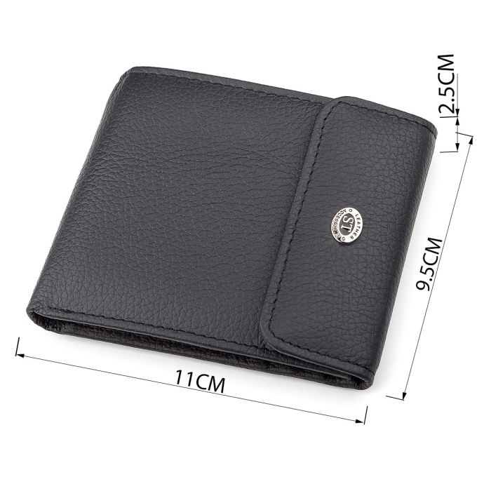 Кошелек ST Leather 18313 (ST155) кожаный Черный