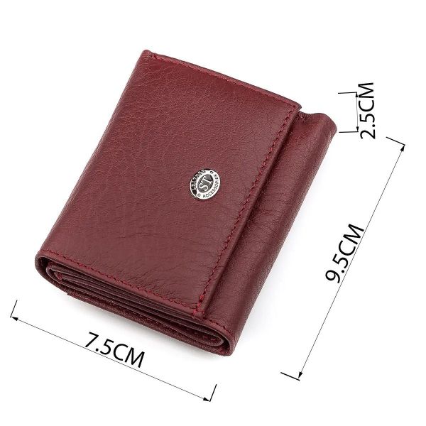 Кошелек ST Leather 18324 (ST440) кожа Бордовый