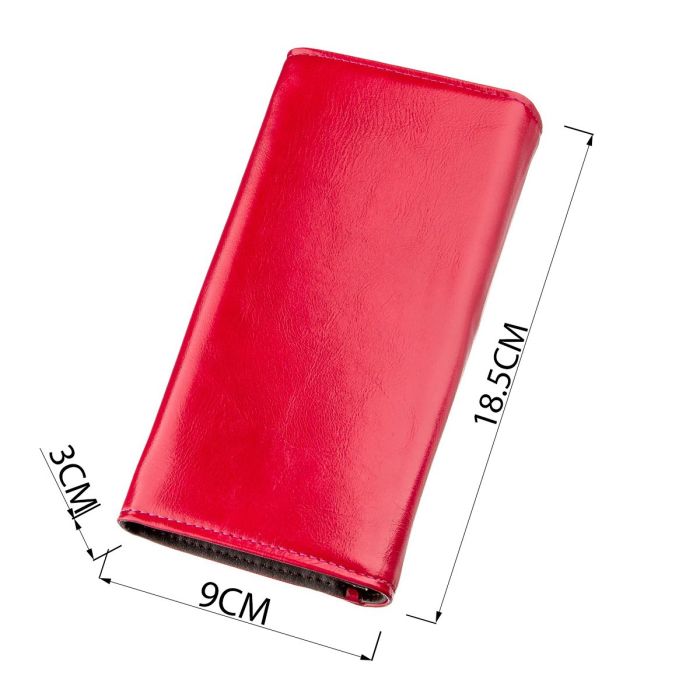 Кошелек женский из гладкой экокожи KIVI 19059 Розовый