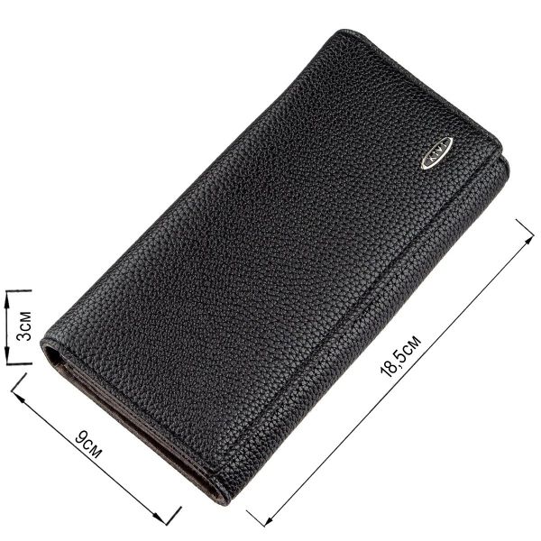 Кошелек женский из зернистой экокожи KIVI 19056 Черный