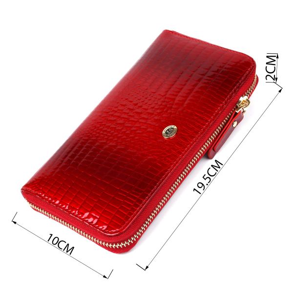 Кошелек женский ST Leather 18397 (S4001A) на молнии Красный