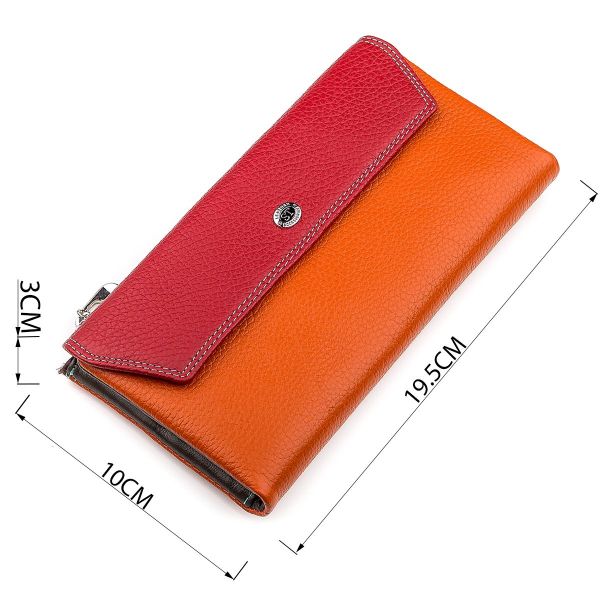 Кошелек женский ST Leather 18406 (SB42-2) многофункциональный Красный