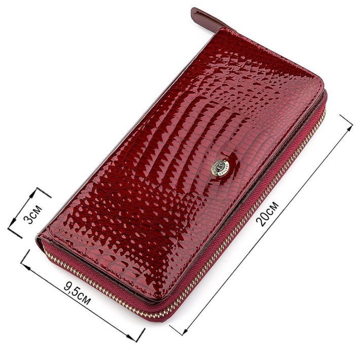 Кошелек женский ST Leather 18434 (S7001A) на молнии Бордовый