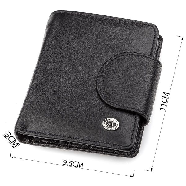 Кошелек женский ST Leather 18497 (ST415) кожаный Черный