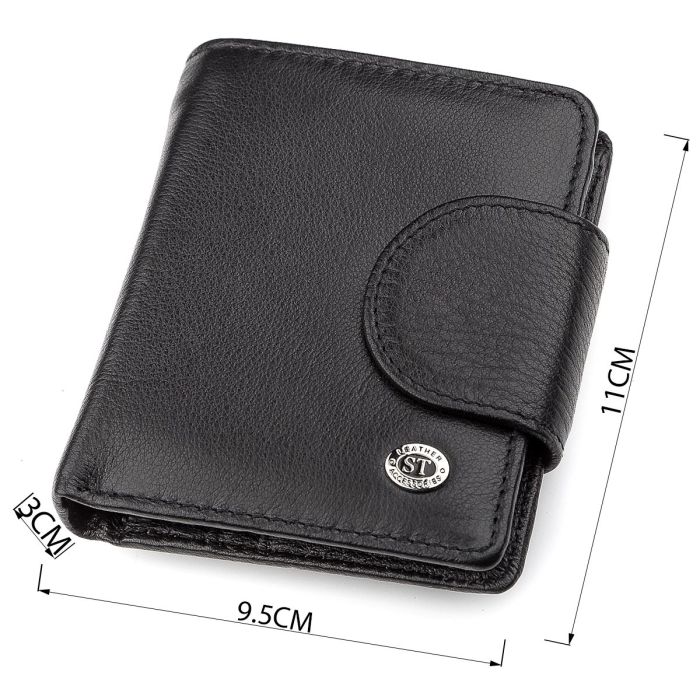 Кошелек женский ST Leather 18497 (ST415) кожаный Черный